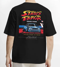 Black T-shirt worn by a male model, back view, featuring Lexus racing drift tuner street enthusiast performance motorsport graphic.
